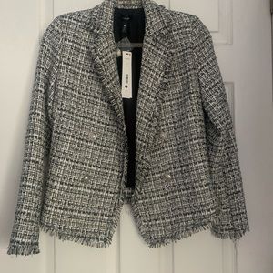 Aqua tweed blazer